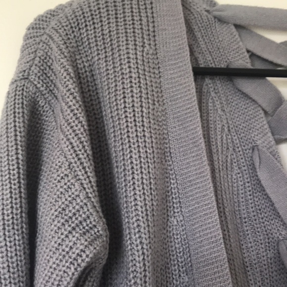 Women’s 3/4 sleeve Gray Cardigan Large - Picture 4 of 4